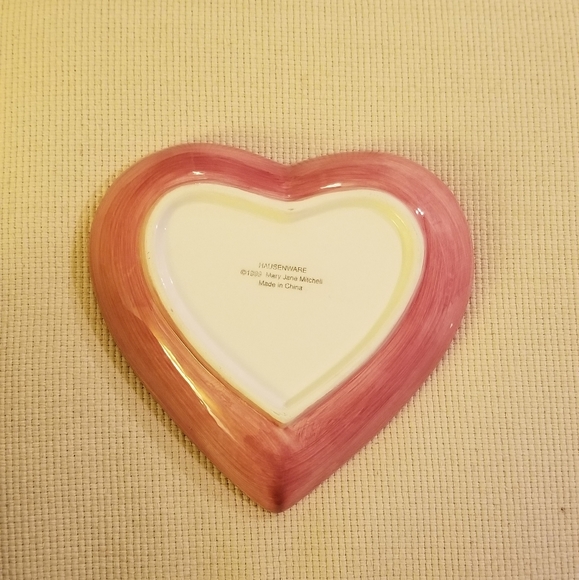 Ceramic heart shape plate - Picture 5 of 5